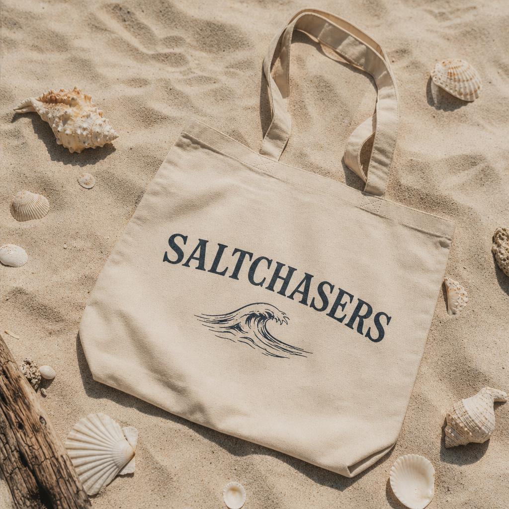 Salt Wave Canvas Tote